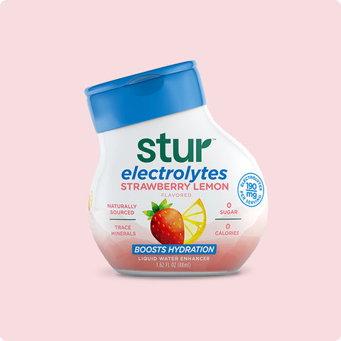 Strawberry Lemonade with Electrolytes