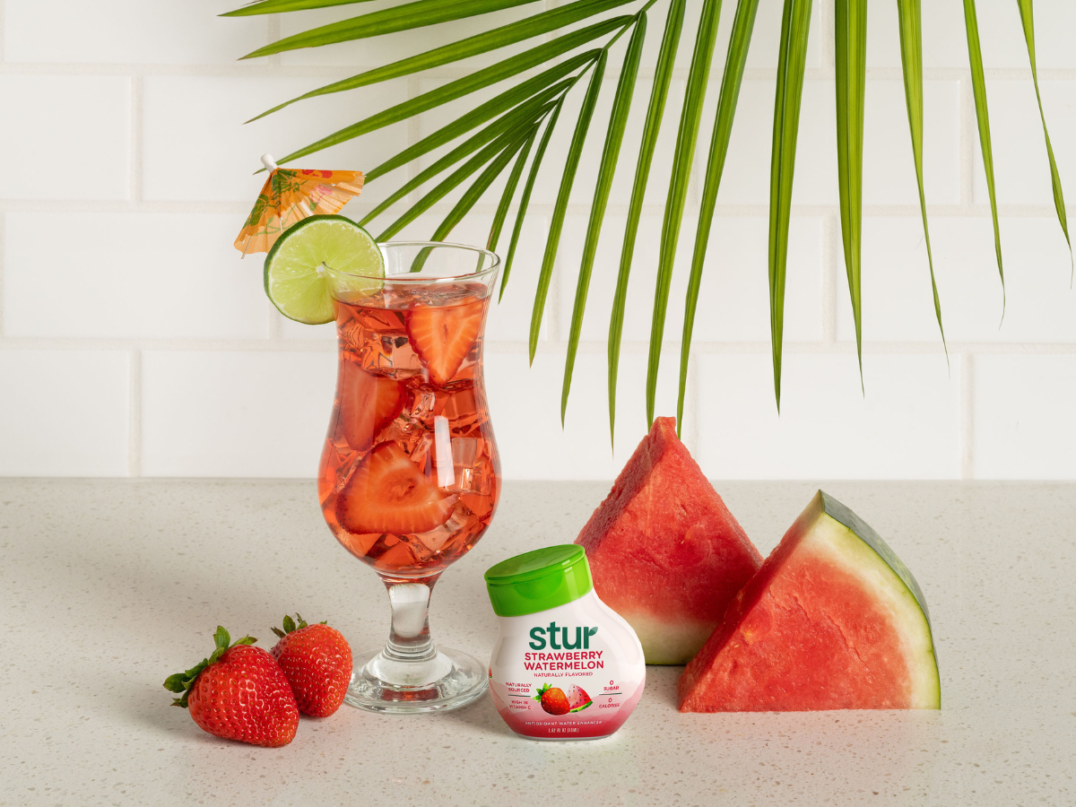 Strawberry Watermelon Mocktail Spritz