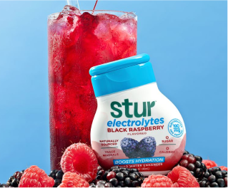 Stur Black Raspberry with Electrolytes. Real Fruit, Better Flavor ...