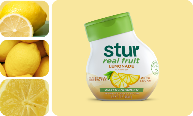 Stur Liquid Water Enhancer, Lemonade (5 Bottles, Makes 120 Drinks)