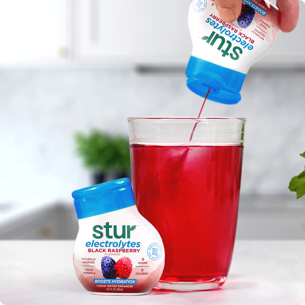 Running Electrites Powder Black Raspberry Stur: Black Raspberry with Electrolytes – Stur Drinks